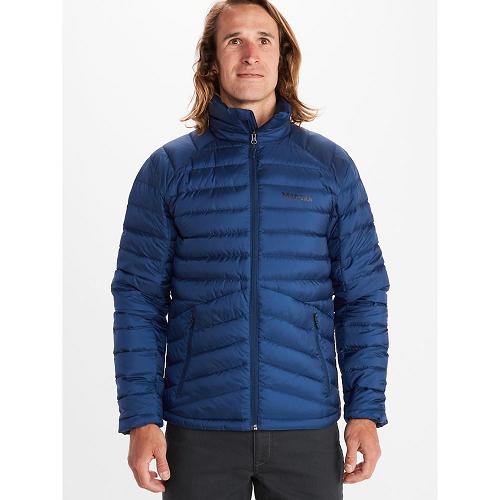 Marmot Highlander Jackets - Mens Down Jacket Navy CA9206457 Canada